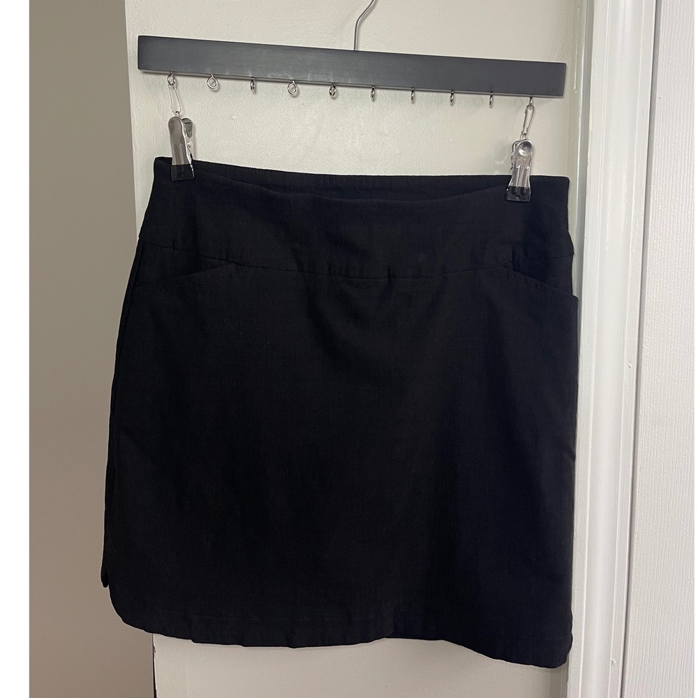Jenna Rose Black Textured Mini Skirt with Pockets Womens Size Medium
